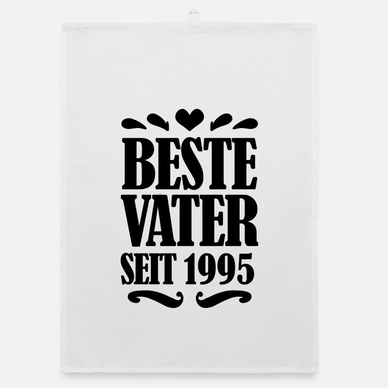 Bester Vater seit 1995 Organic Geschirrtuch