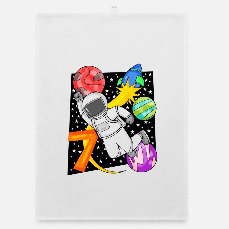 7 Years Birthday Boy Gift Organic dish towel