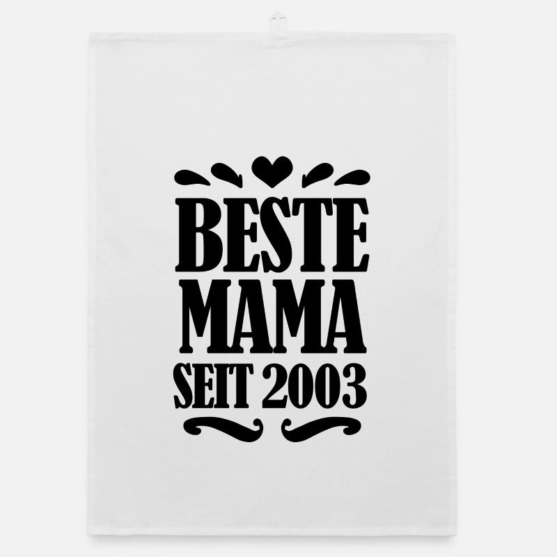 Beste Mama seit 2003 - Beste Mutter seit 2003 Organic Geschirrtuch