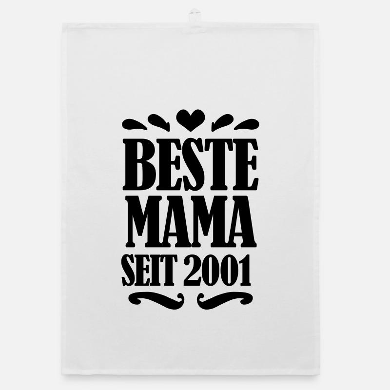 Beste Mama seit 2001 - Beste Mutter seit 2001 Organic Geschirrtuch