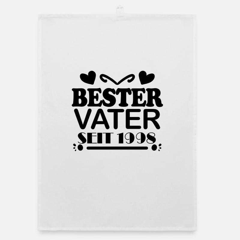 Bester Vater seit 1998 - Vatertag Geschenk Organic Geschirrtuch