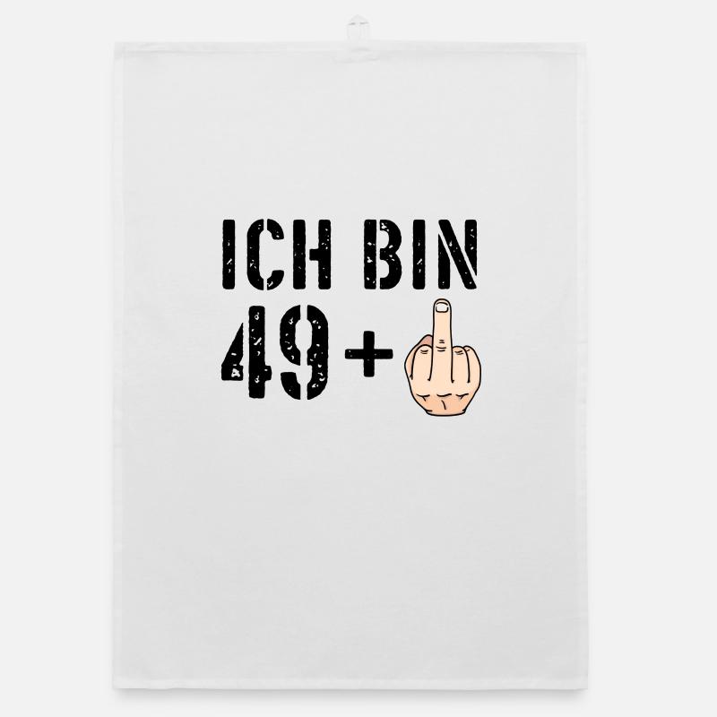 Ich bin 49 plus eins + 1 - 50. Geburtstag - Ü50 Organic Geschirrtuch