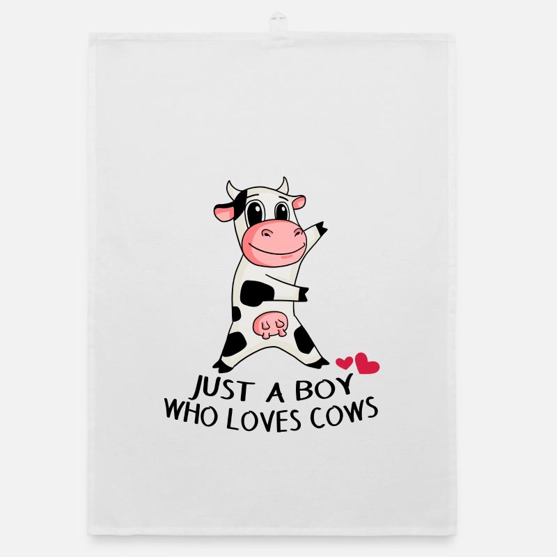 Kuh Liebe Junge Sohn Geschenk Organic Geschirrtuch