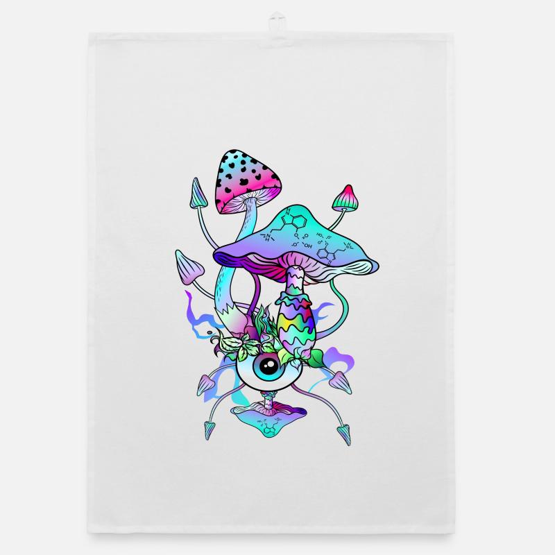 Psytrance Champignons Psychédéliques Torchon bio