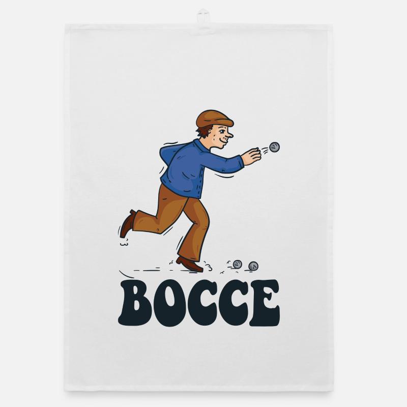 Bocce Spruch Bocce Ball mit Jack Bocci Game Bocce Organic Geschirrtuch