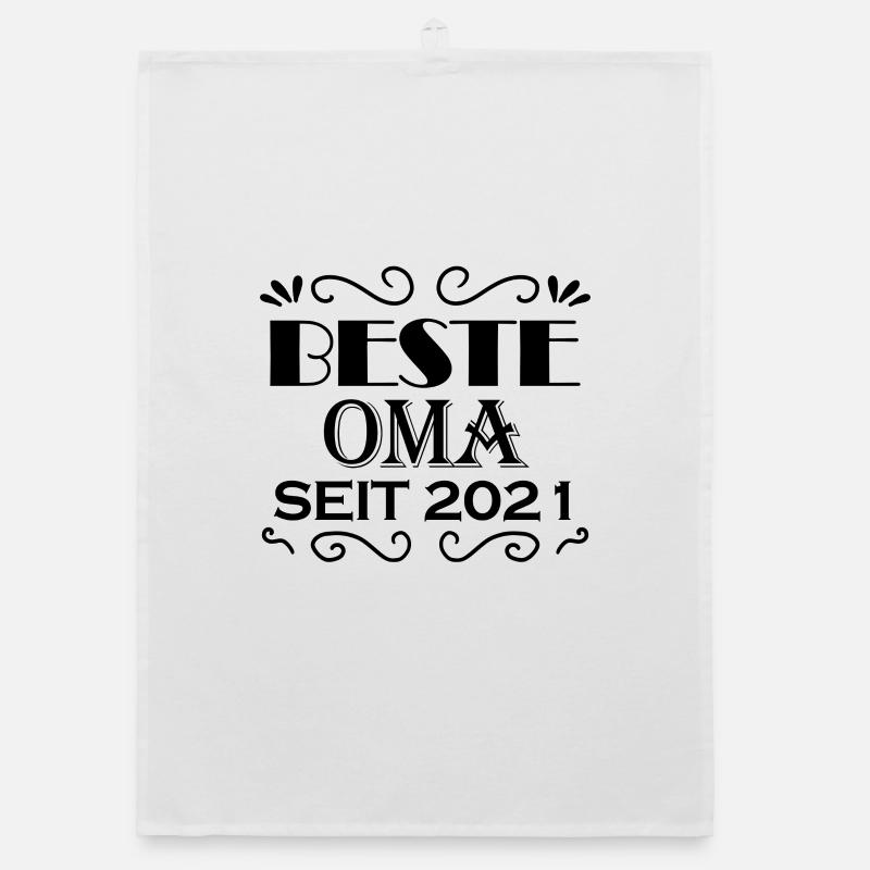 Beste Oma seit 2021 - Oma Geschenk Organic Geschirrtuch