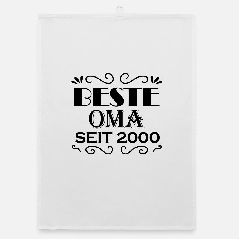 Beste Oma seit 2000 - Oma Geschenk Organic Geschirrtuch