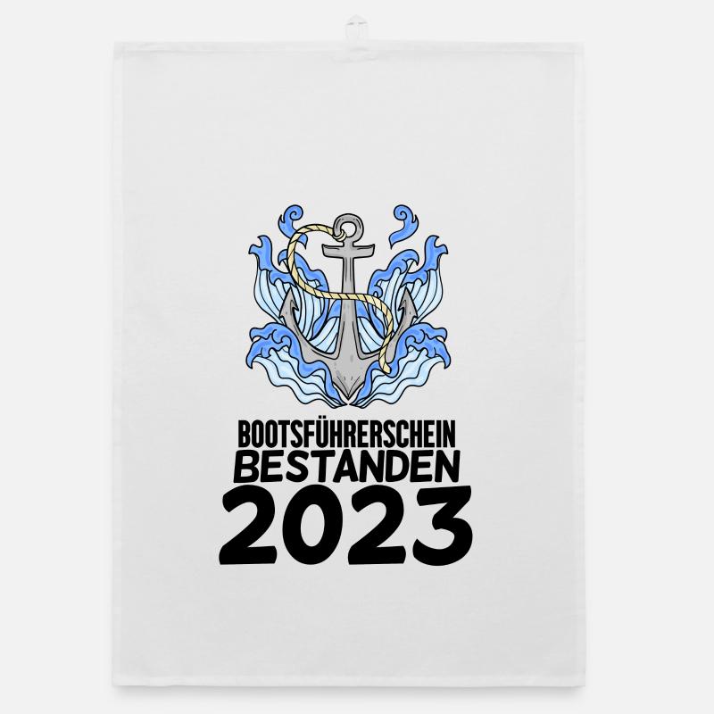 Bootsführerschein 2023 Organic Geschirrtuch