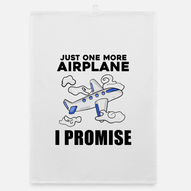 Flugzeug Pilot Spruch Geschenk Organic Geschirrtuch