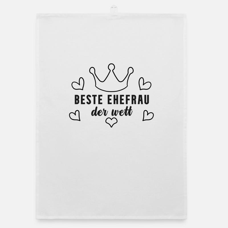 Beste Ehefrau Geschenk Organic Geschirrtuch