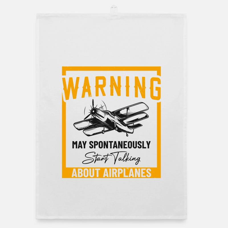 May Spontaneously Start Talking About Airplanes Organic dish towel