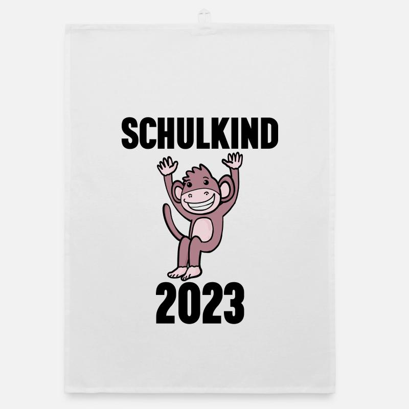 Schuldkind Einschulung 2023 Schule Organic Geschirrtuch