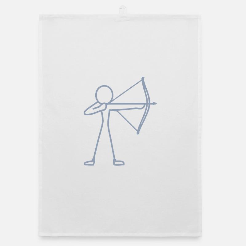 Archer à l’arc à l’arc à l’arc Torchon bio