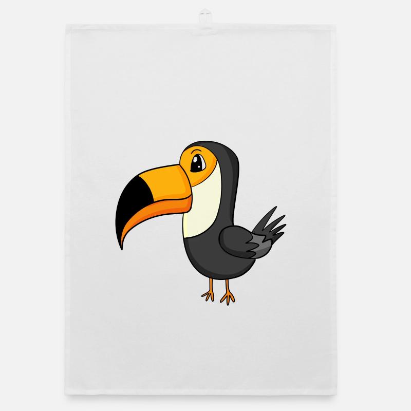 Tukane Vogel Vögel Motiv Organic Geschirrtuch