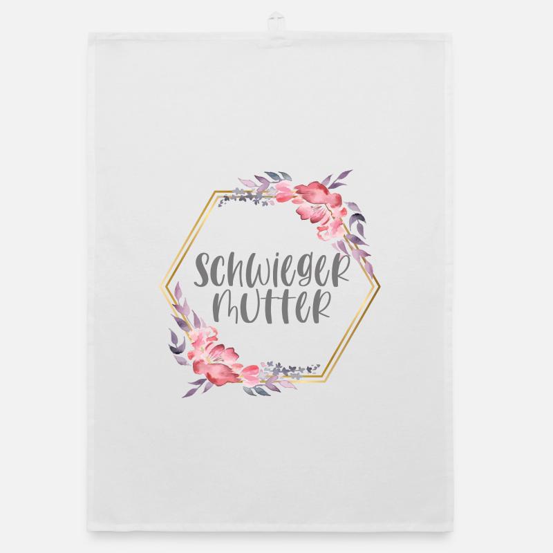 Schwiegermutter Hochzeit Boho Team Bride Geschenk Organic Geschirrtuch