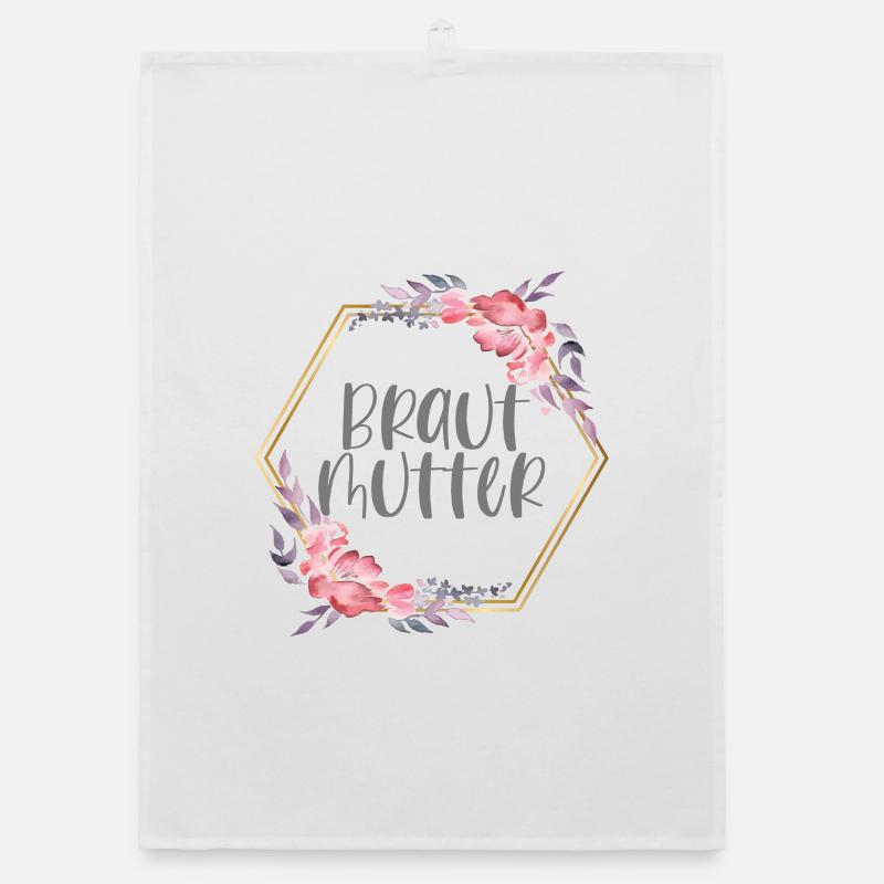 Brautmutter Verlobung Boho Team Bride Geschenk Organic Geschirrtuch