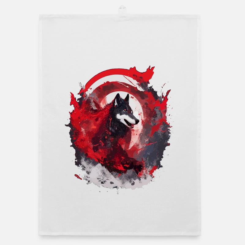 Wolfsblut Japan Wolfs Kunst Organic Geschirrtuch