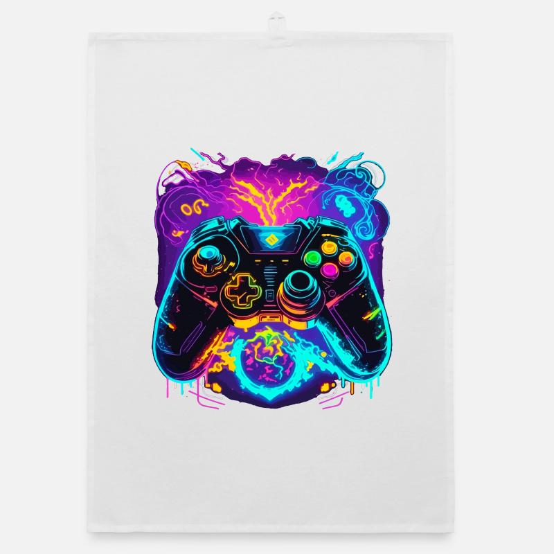Power Graffiti Gaming Controller Torchon bio