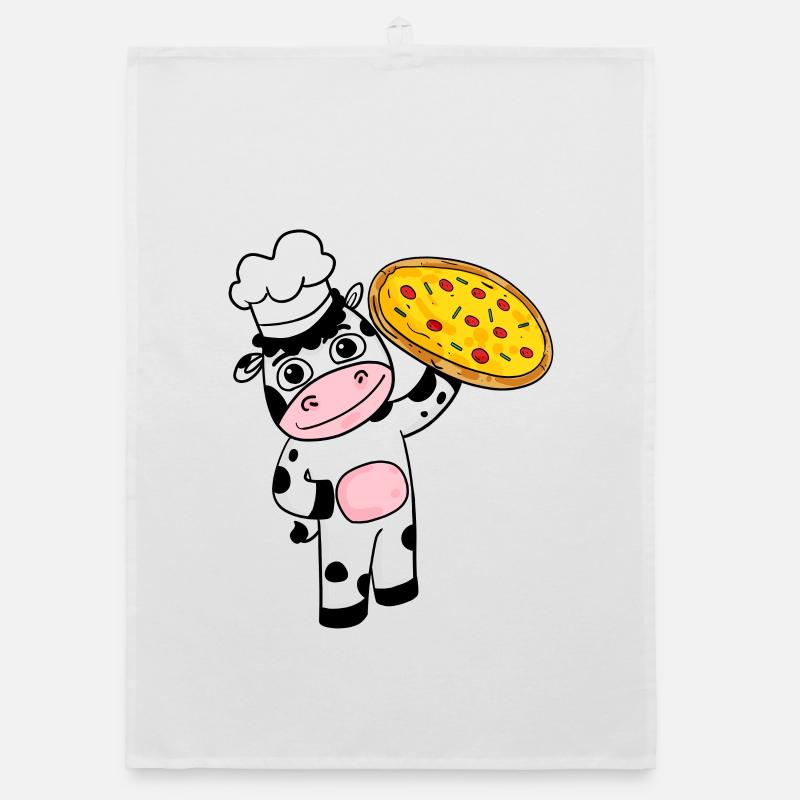 Pizza Chef Pizza Chef Vache Italie Torchon bio