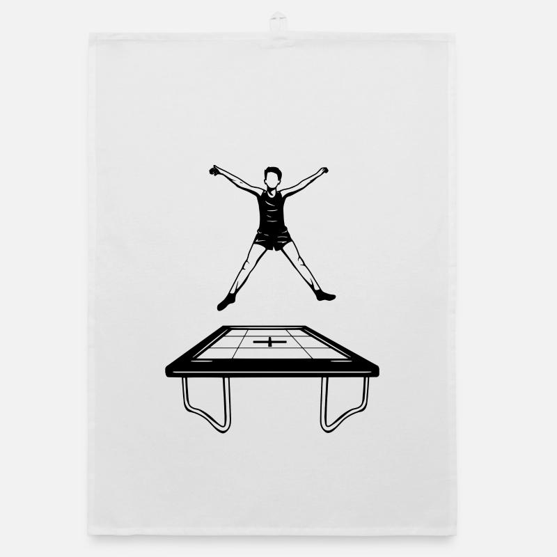 Trampolin Junge Organic Geschirrtuch
