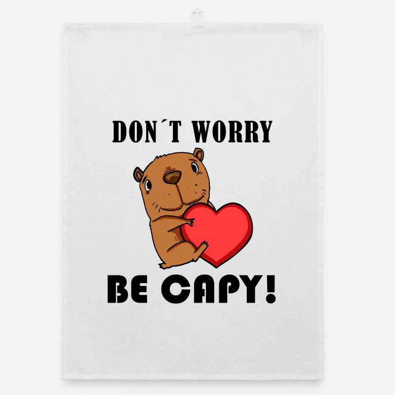 Capybara Capybara Cadeau Torchon bio