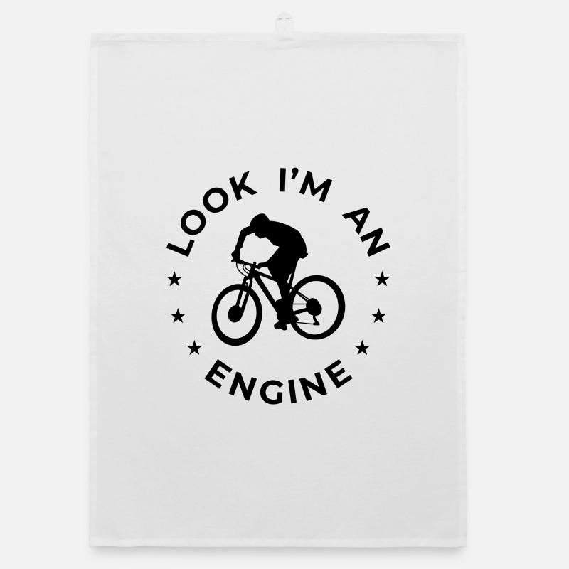 Look I'm An Engine Organic Geschirrtuch