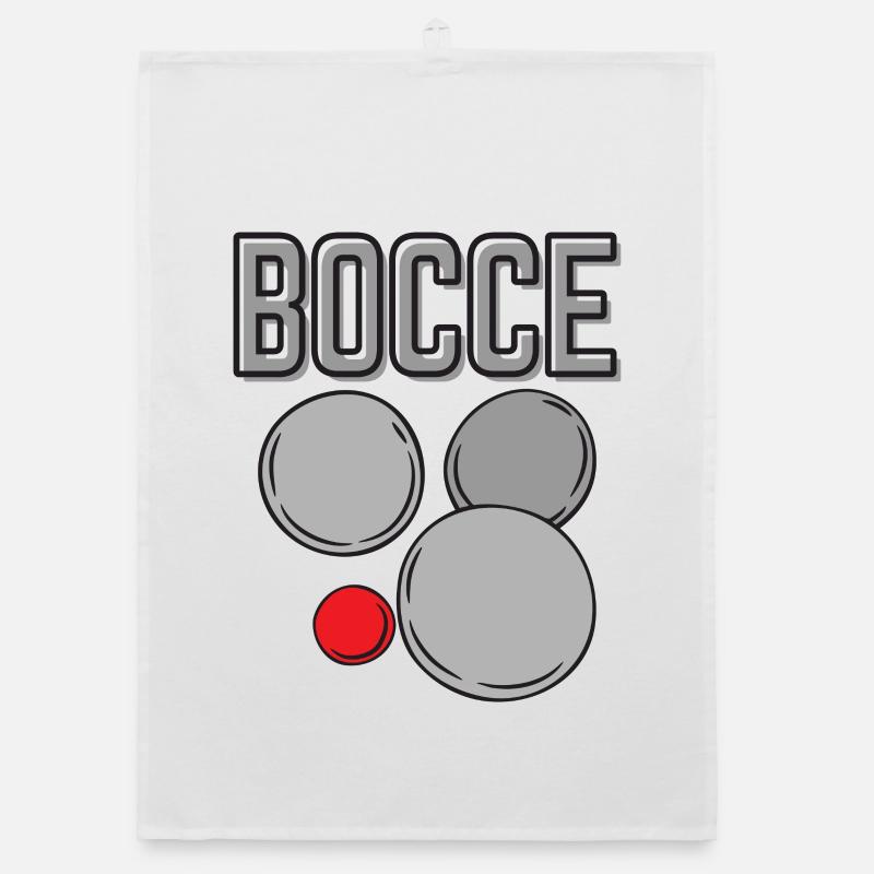 Bocce Saying Bocce Ball avec Jack Bocci Game Bocce Torchon bio