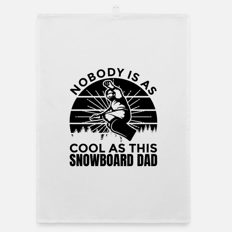Snowboard Daddy Organic dish towel