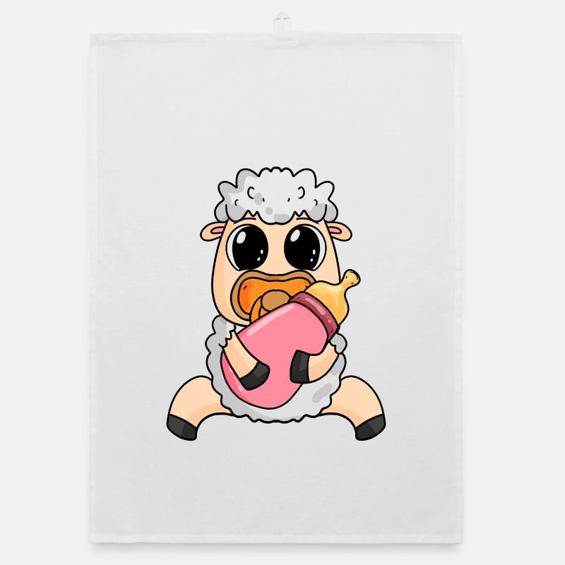 Bébés moutons Torchon bio