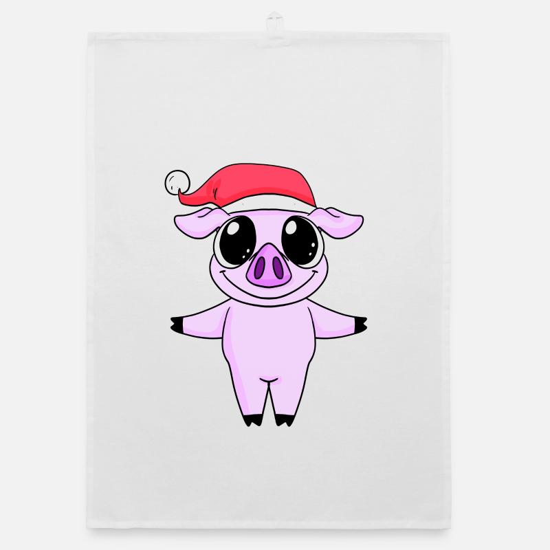 Cochon Noël Torchon bio