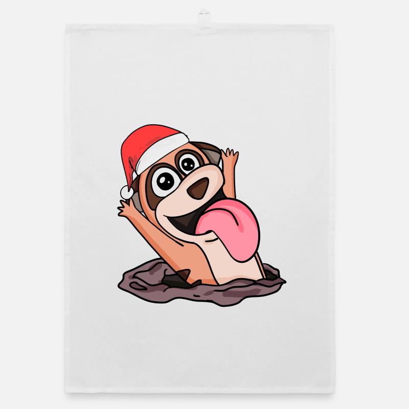Noël de suricate Torchon bio
