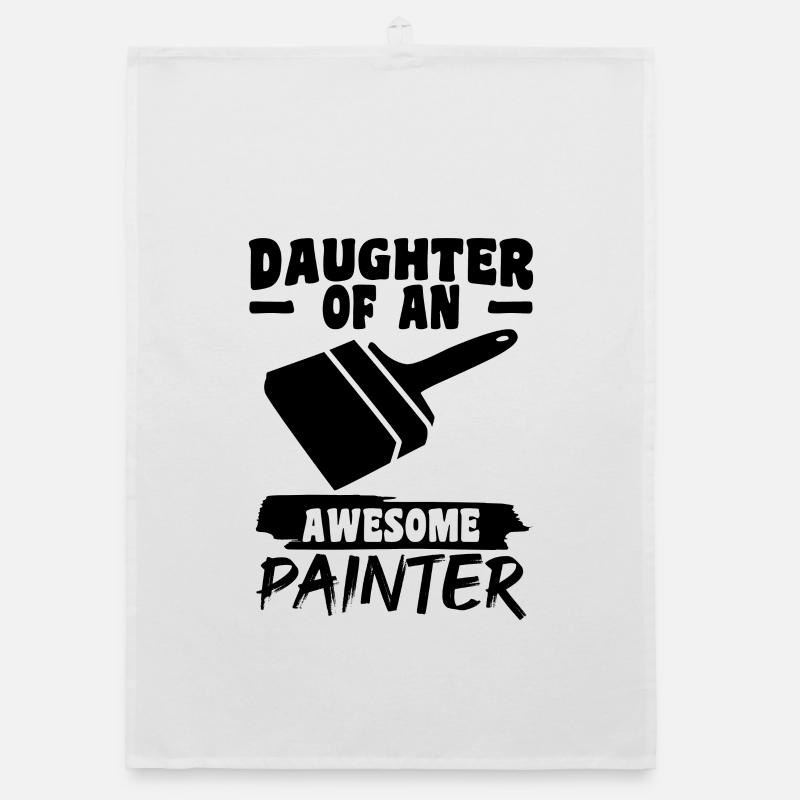 Maler Mädchen Organic Geschirrtuch