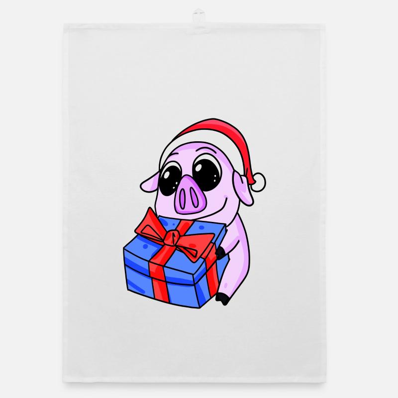 Cochon Noël Torchon bio