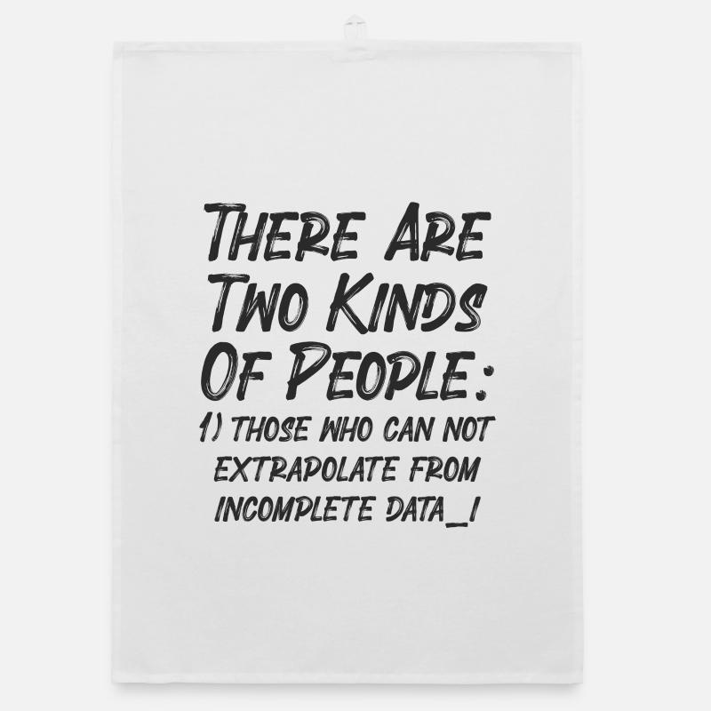 Incomplete Data Funny Science Nerd Organic dish towel