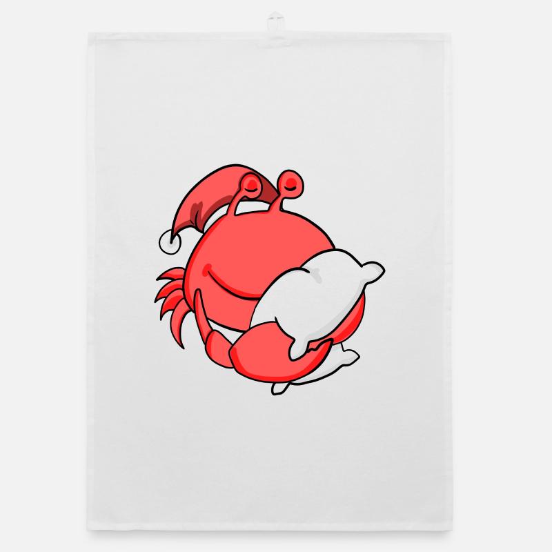 Crabe Mignon Fatigué Noël Torchon bio
