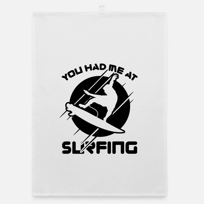 Surftrainer Witz Organic Geschirrtuch