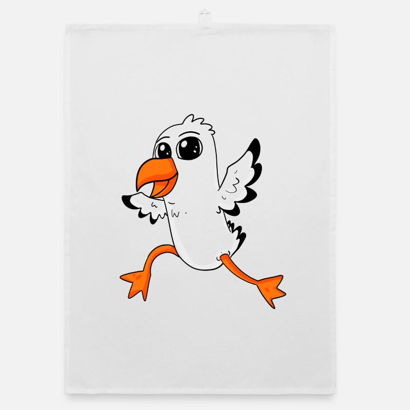 Möwe Vogel Nordsee Organic Geschirrtuch