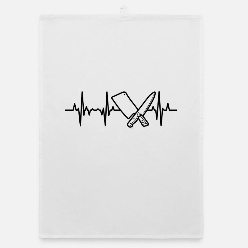 Messer Hackbeil Herzlinie Organic Geschirrtuch