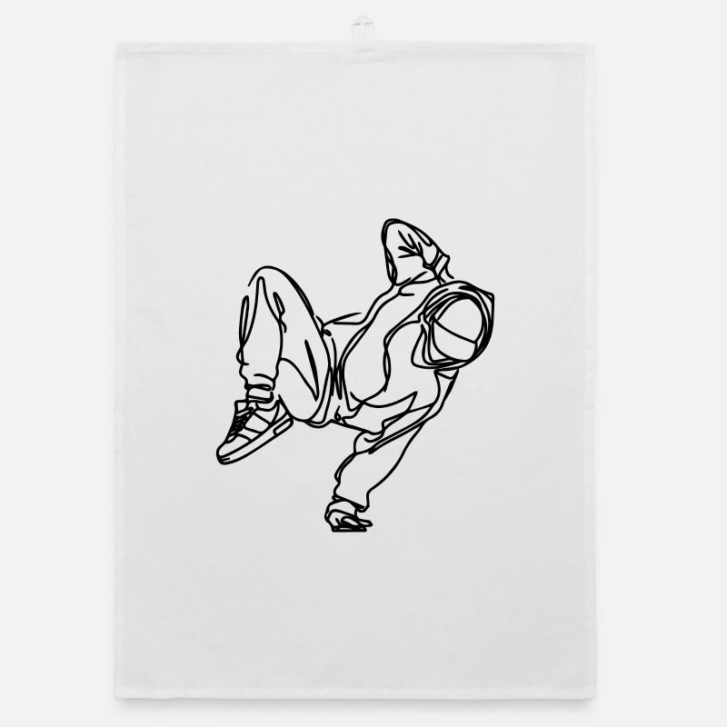 Breakdancer Organic dish towel