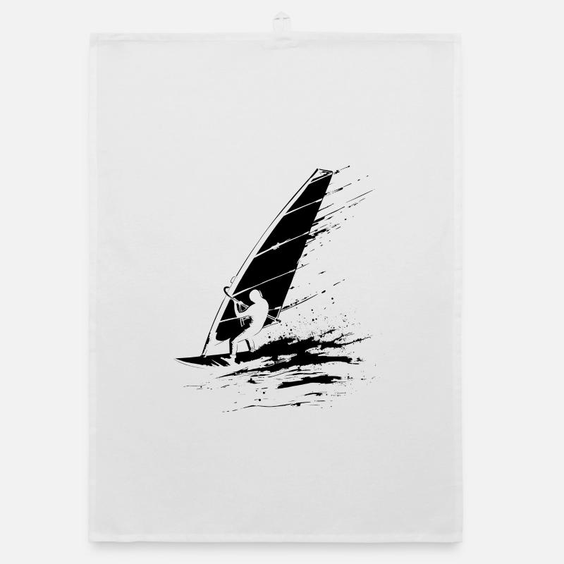 Windsurfers Organic dish towel