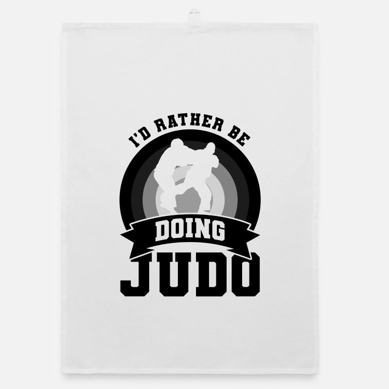 I'd rather do judo Organic dish towel