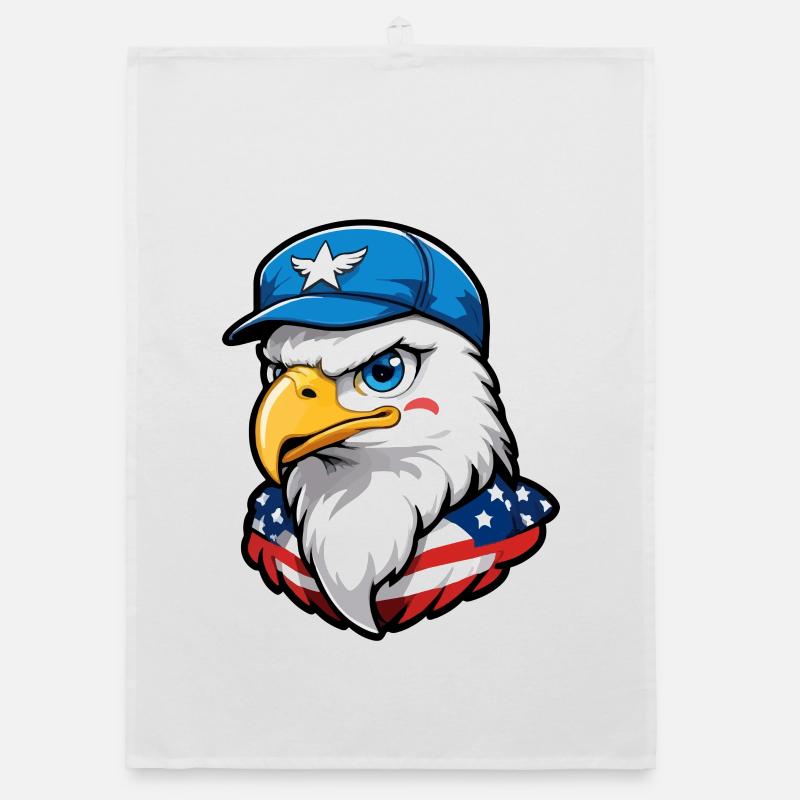 USA Aviator Eagle Organic dish towel