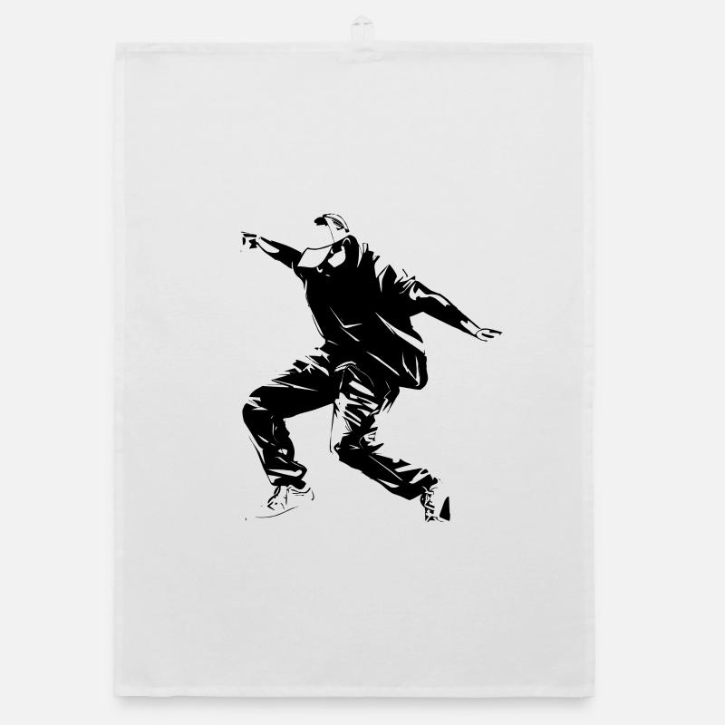 Breakdance Graphics Organic dish towel