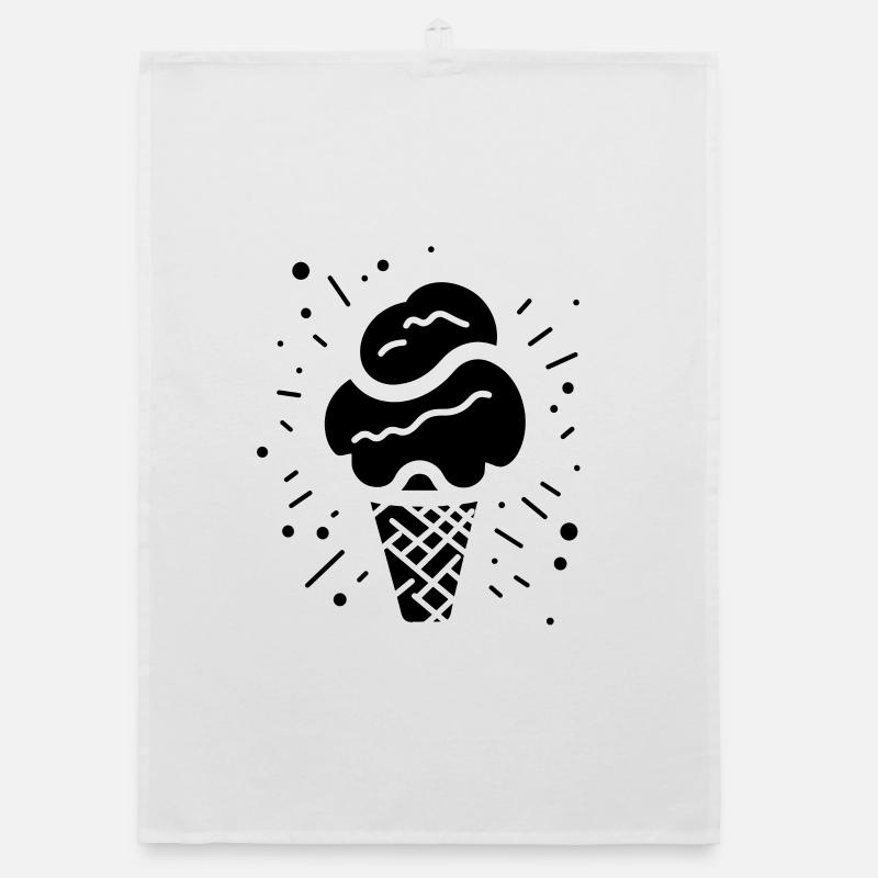 Eiscreme Organic Geschirrtuch