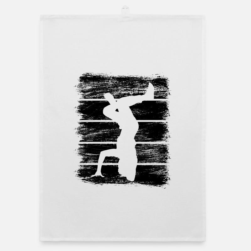 Breakdancer Sketch Organic dish towel