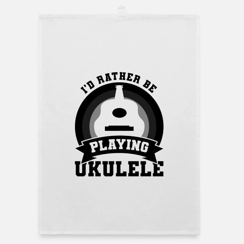 Ukulele Player Wit Organic dish towel
