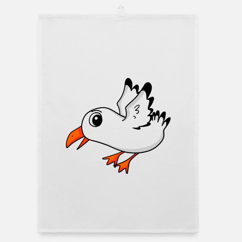 Oiseau mouette Torchon bio