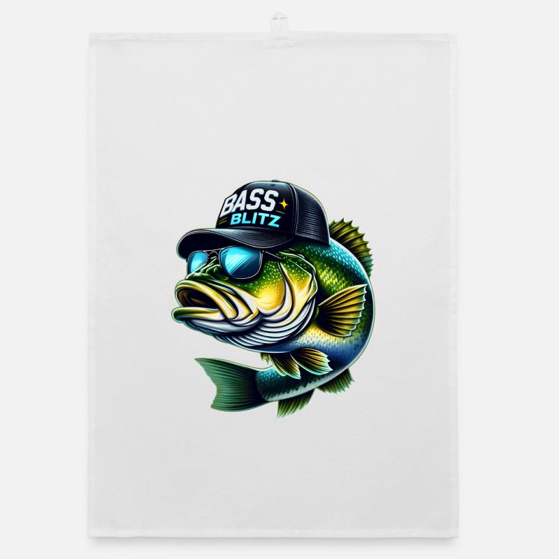 Gestreifter Barsch Blitz Organic Geschirrtuch