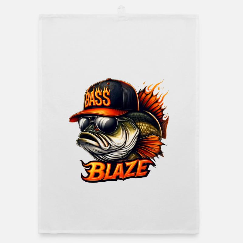 Gestreifter Barsch blaze Organic Geschirrtuch