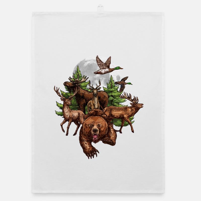 T-Shirt als Geschenkidee eines Jägers – Hunter – Geschenkidee Organic Geschirrtuch